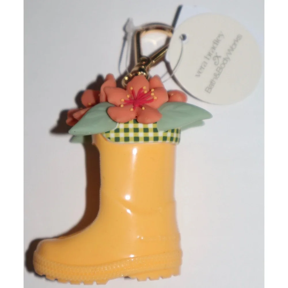 Vera Bradley x Bath & Body Works Yellow Rain Boot Flower PocketBac Holder NWT - Picture 6 of 9